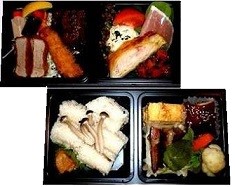洋風幕の内二段弁当(税別)/一例です・メニューの変更有ります